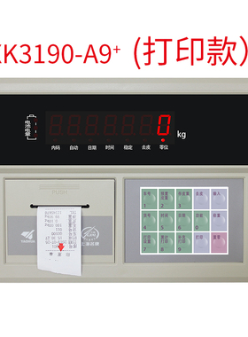 上海耀华XK3190-A9+P仪表称重显示器A9打印仪表电子秤地磅仪表
