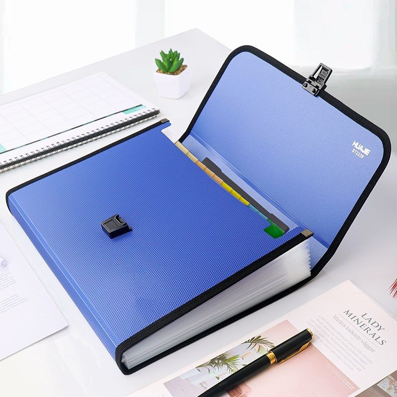 华杰A4商务手提风琴包大容量多层试卷夹收纳册办公事务包文件夹学,淘宝优惠券,粉丝福利购,淘宝优惠卷