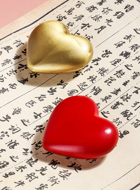 爱心镇纸文房四宝工艺品摆件