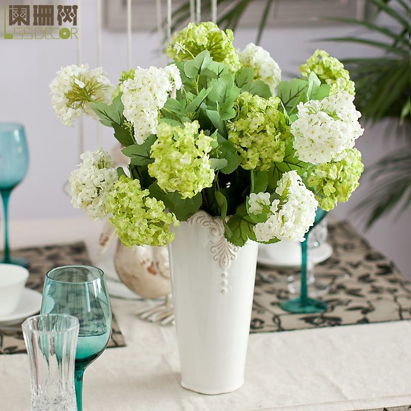 阑珊树-装饰花艺/仿真花/绢花/餐桌花/假花/绣球/紫阳花/小雪球,淘宝优惠券,粉丝福利购,淘宝优惠卷