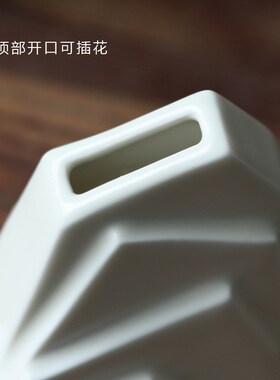 民艺意寂风陶瓷假山现代家居书房装饰工宿品创意花器中式禅侘摆件