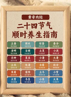 二十四节气顺时养生指南相框摆件