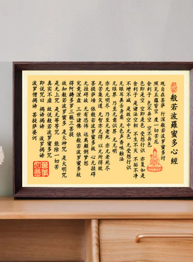 般若波罗蜜多心经禅意装饰画