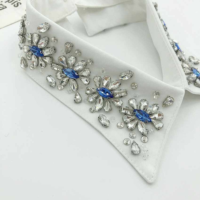 欧美重工艺玻璃钻订珠夏季新款假领子高端衣领假领衣领,淘宝优惠券,粉丝福利购,淘宝优惠卷