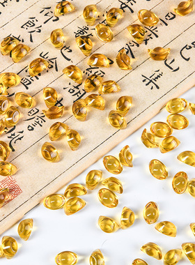 特价小号粉紫黄七彩水晶元宝摆件 家居客厅装饰休曼扎装置聚宝盆