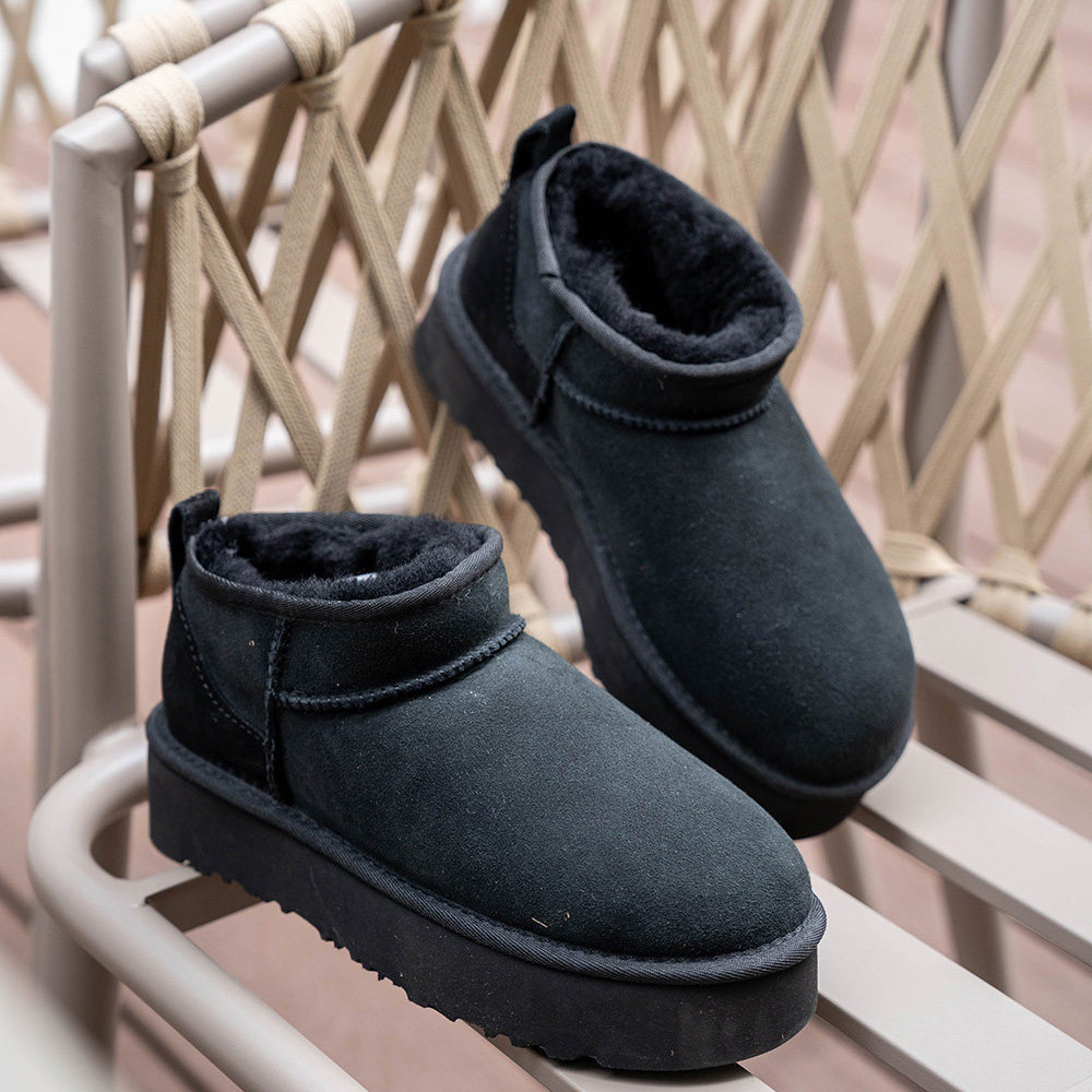 【小西专属】SACHA（跟4cm）皮毛一体厚底雪地靴BTZ-6109,淘宝优惠券,粉丝福利购,淘宝优惠卷