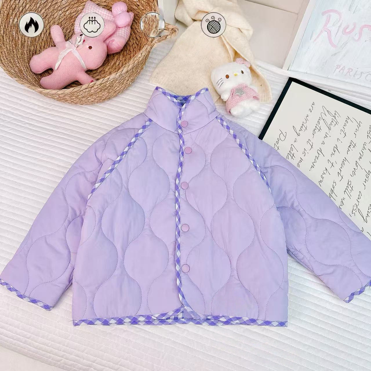 【加厚】儿童秋冬校服神器女童夹棉加厚休闲外套宝宝防风打底棉袄,淘宝优惠券,粉丝福利购,淘宝优惠卷