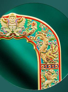 文创南京金属冰箱贴磁贴大报恩寺琉璃拱门冰箱贴金属装饰文创礼品