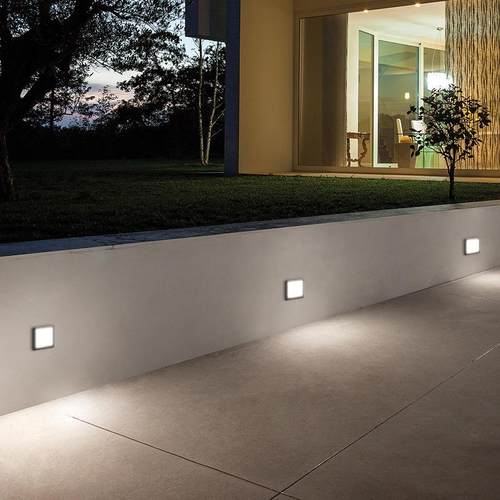 LED方形墙角灯 6W防水户外照明墙壁灯楼梯过道照明地脚灯 - 图0