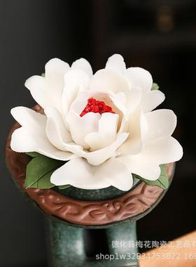 新中式陶瓷流水摆件循环水客厅办公室招财家居桌面加湿器景观礼品