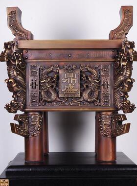 鼎摆件落地纯铜鼎盛千秋 大型公司集团大型超市开业庆典高档礼品