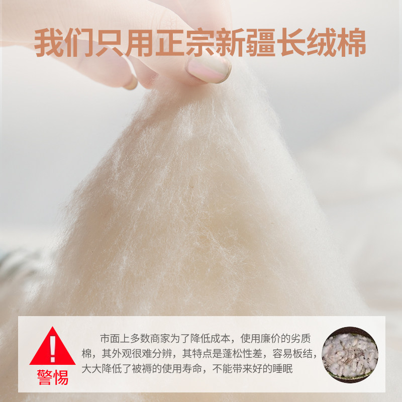 新疆棉花被棉被垫被棉絮被芯纯棉花被子棉胎被芯冬被长绒棉一级褥,淘宝优惠券,粉丝福利购,淘宝优惠卷