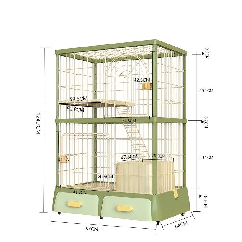 猫笼子家用小户型猫别墅一体猫屋自带猫厕猫窝猫房猫咪室内不占地,淘宝优惠券,粉丝福利购,淘宝优惠卷