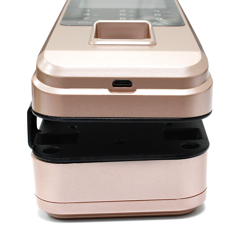 Glass door fingerprint lock with attendance office single and double door hole-free access control lock Intelligent electronic password lock