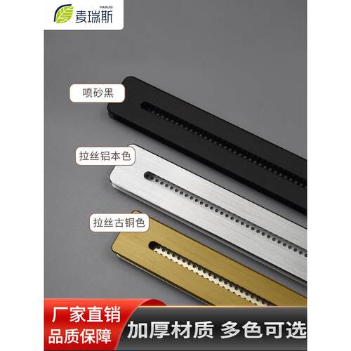 Meris简易铝合金家具透气孔柜衣柜鞋柜榻榻米双面透气网格栅 - 图1