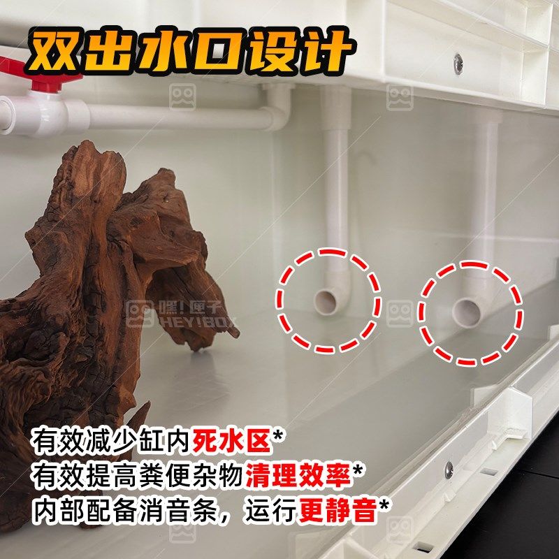 嘿匣子工业风周转箱养龟可视龟缸饲养缸龟箱鱼缸带盖保温鳄龟蛋龟,淘宝优惠券,粉丝福利购,淘宝优惠卷