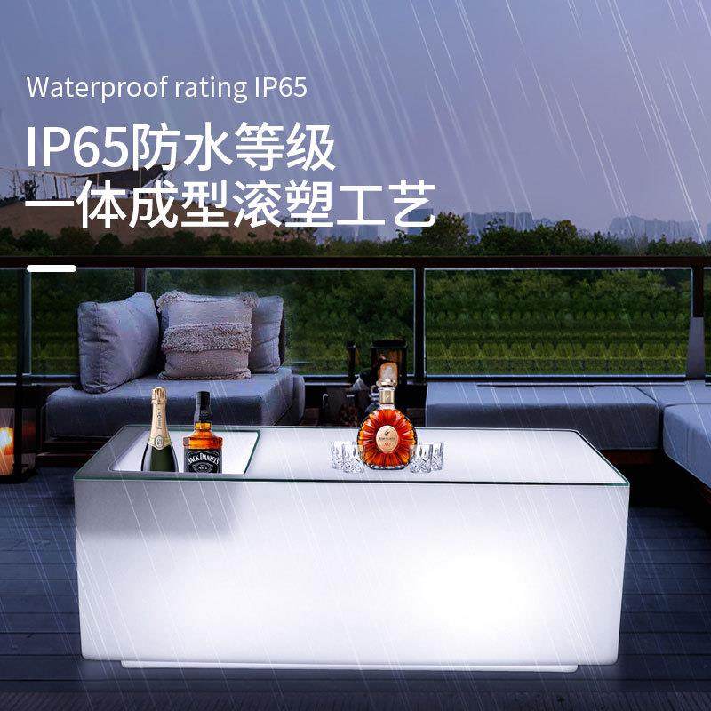 ktv茶几LED发光酒吧桌卡座清吧夜店包厢桌子长方形网红餐吧散台桌,淘宝优惠券,粉丝福利购,淘宝优惠卷