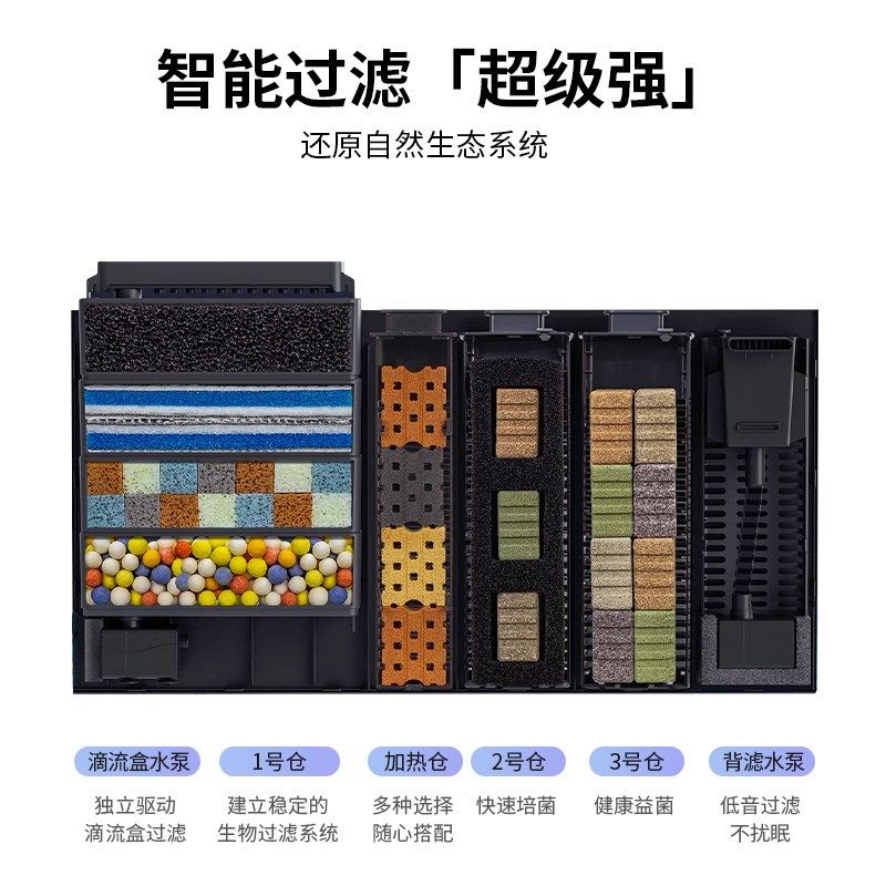 当贝智能鱼缸加热仓模块过滤材改造滴流盒加热棒升级全套改装配件,淘宝优惠券,粉丝福利购,淘宝优惠卷