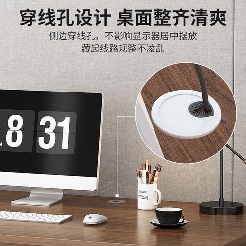 带锁办公桌家用电脑桌台式简约桌子工作台带抽屉书桌职员桌椅组合 - 图1