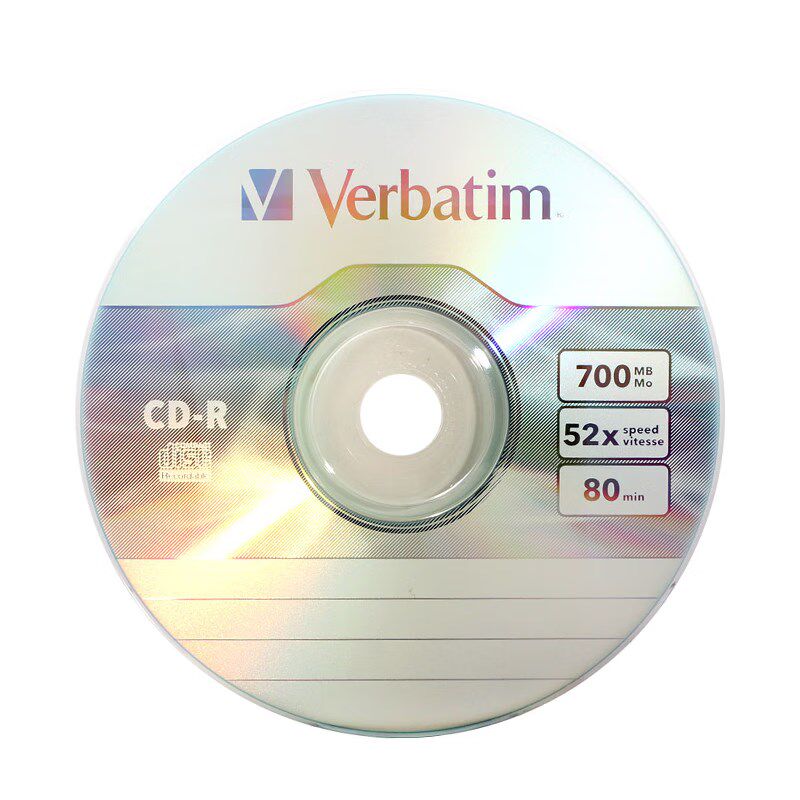 Verbatim CD-R burning disc 700MB disc 52X disc mp3 car cd music blank disc