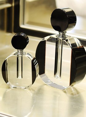 欧式水晶玻璃香水瓶摆件 样板房摆件酒柜梳妆台香水瓶装饰品摆件