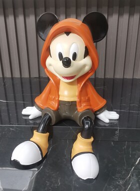 2024新款米奇坐姿摆件客厅酒柜餐边柜卡通创意电视柜动物软装饰品