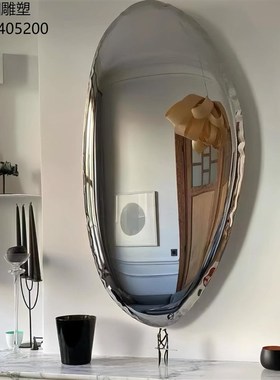 室内不锈钢鹅卵石水滴创意挂件家居酒店壁饰美陈金属镜面雕塑摆件