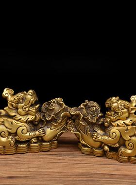 宏达 白菜貔貅 铜器摆件 金钱貔貅工艺吉祥摆件