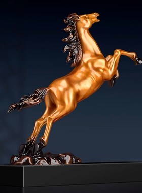 威弗列德腾飞马商务馈赠礼品定制一马当先铜工艺品摆设黄铜马摆件