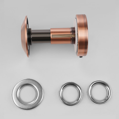 猫眼门镜家用防撬防拆拧老式防盗门猫眼通用金属入户门眼堵孔带盖 - 图3