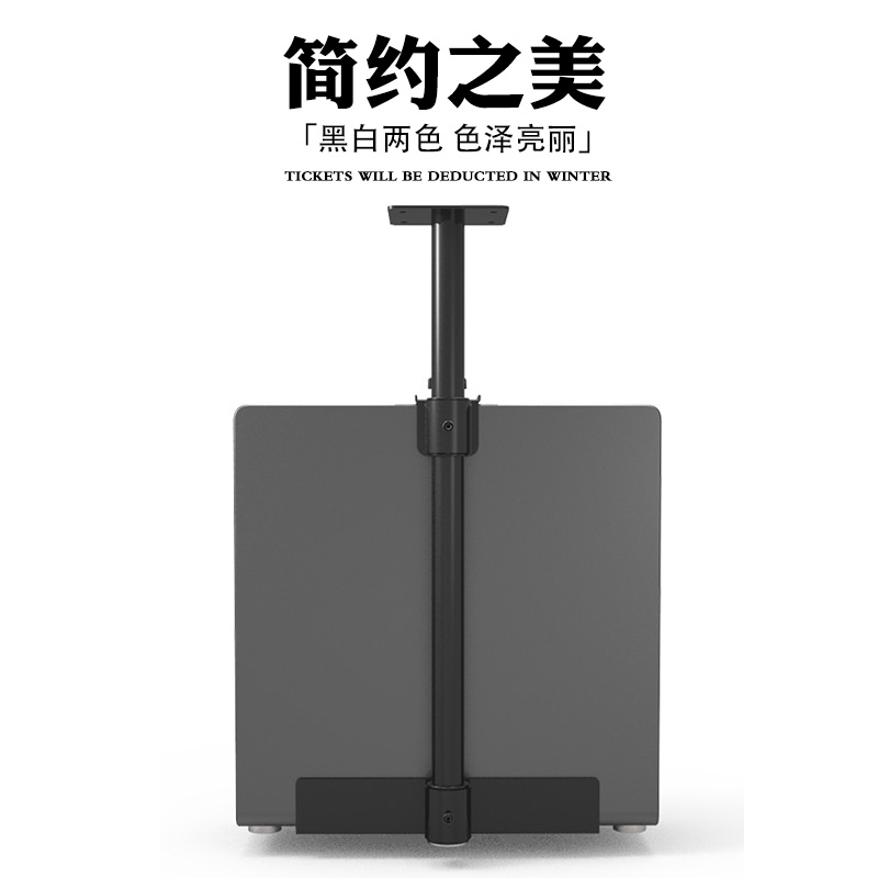 Main rack chassis bracket Office desk hanging metal black host computer rack hanging host chassis bracket