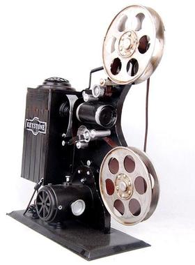 复古怀旧老式放映机模型摆件仿古酒吧咖啡厅摄影道具橱窗陈列摆设