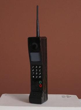 铁艺仿古手机大哥大模型90年代感怀旧老物件80后道具仿制复古摆件