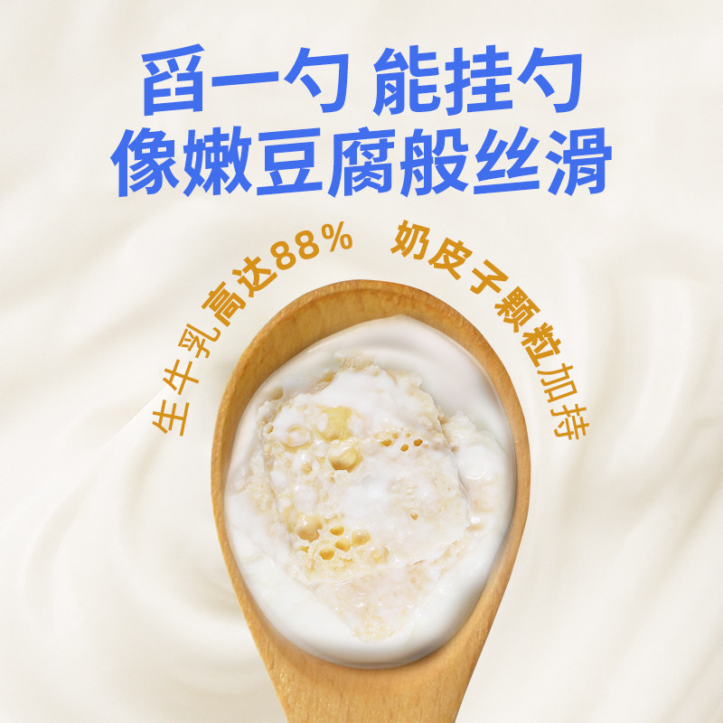 香飘草原内蒙古奶皮子酸奶500g×2瓶传统发酵乳奶制品冷链直发