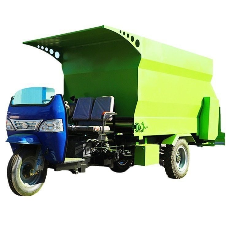 牛羊喂养螺旋喂料车 牧场移动式三轮投料机 液压双面出料撒草机,淘宝优惠券,粉丝福利购,淘宝优惠卷