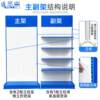 Hole board shelf accessories storage rack hook hardware tool rack metal hanging plate display rack gun rack display Jin Ye