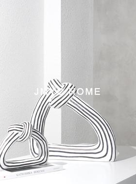 现代简约电视柜书房艺术摆件创意玄关样板房间酒柜客厅家居装饰品