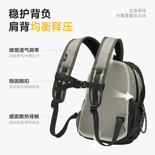 锐步迷你小背包亲子户外徒步双肩包小学生轻量化登山运动旅行包 - 图3