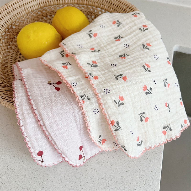 复古小碎花四层纱布方巾小姐姐超柔洗脸巾儿童贴肤吸汗手帕巾30cm,淘宝优惠券,粉丝福利购,淘宝优惠卷