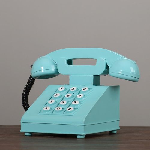 复古电话机怀旧道具模型老式铁艺听筒座机道具装饰品商品橱窗摆件 - 图0