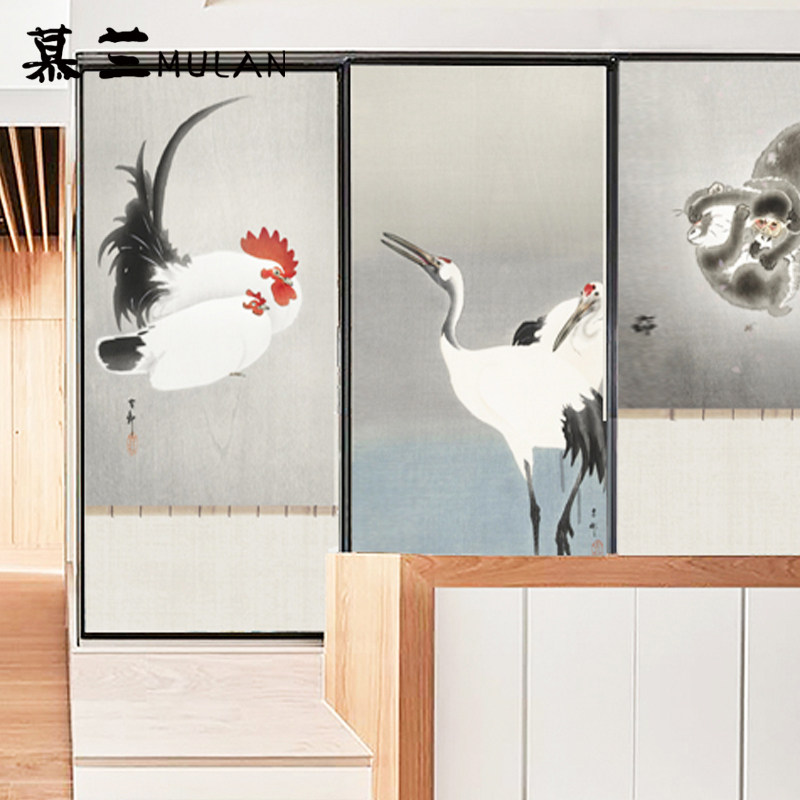 仿窗帘中式艺术玻璃门窗户贴纸办公室浴室移门卫生间磨砂玻璃贴膜,淘宝优惠券,粉丝福利购,淘宝优惠卷