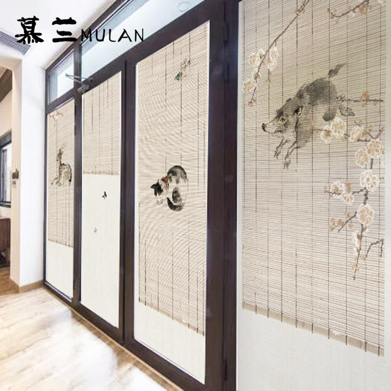 仿窗帘中式艺术玻璃门窗户贴纸办公室浴室移门卫生间磨砂玻璃贴膜,淘宝优惠券,粉丝福利购,淘宝优惠卷