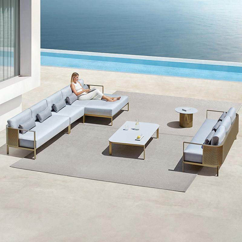 户外沙发庭院室外花园休闲设计师北欧不锈钢别墅酒店创意露台家具,淘宝优惠券,粉丝福利购,淘宝优惠卷