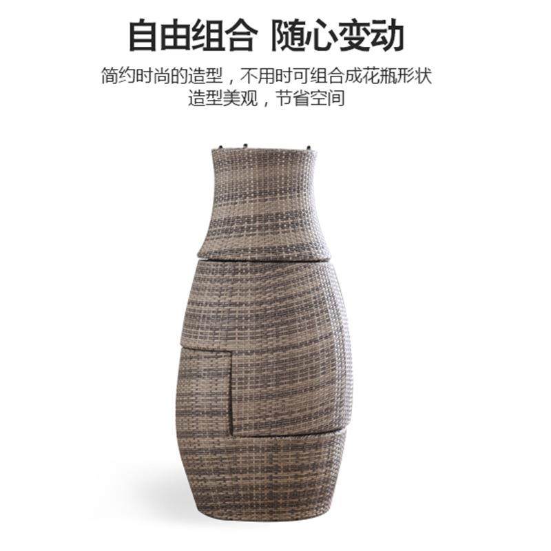 户外阳台藤椅组合庭院花园创意花瓶休闲藤桌椅小户型三件套组合,淘宝优惠券,粉丝福利购,淘宝优惠卷
