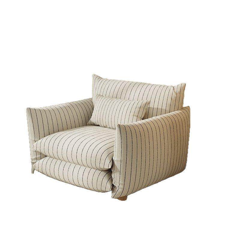 中古风单人沙发椅慵懒法式复古客厅阳台休闲设计师懒人沙发,淘宝优惠券,粉丝福利购,淘宝优惠卷