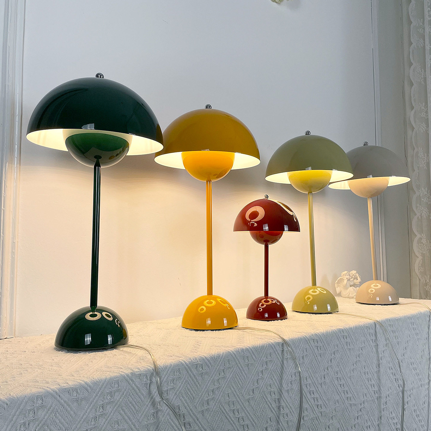 丹麦花苞台灯充电无线可移动简约客餐厅触摸调光VP9床头氛围台灯,淘宝优惠券,粉丝福利购,淘宝优惠卷