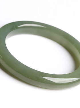 欧说珠宝原矿和田玉手镯送妈妈