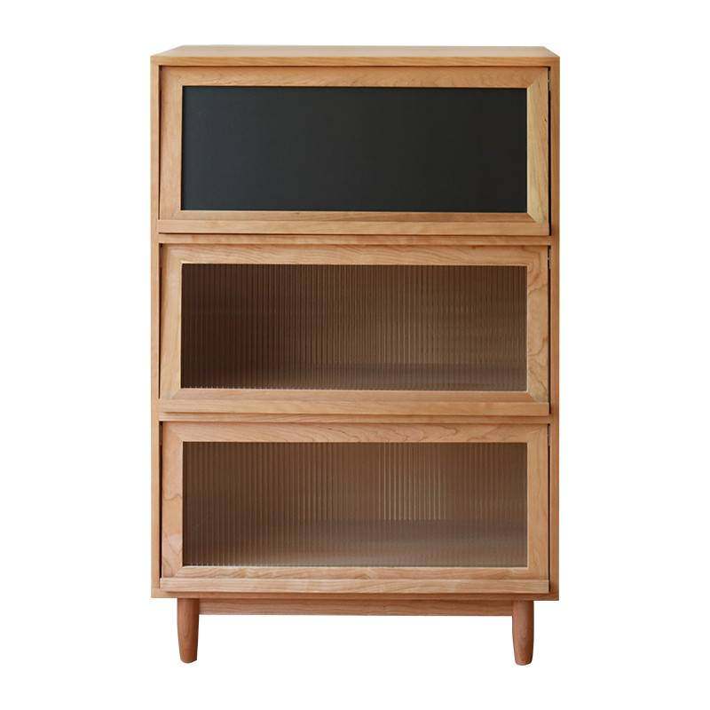 日式简约杂志柜 小户型多功能储物玻璃门书架餐厅多层收纳展示柜,淘宝优惠券,粉丝福利购,淘宝优惠卷