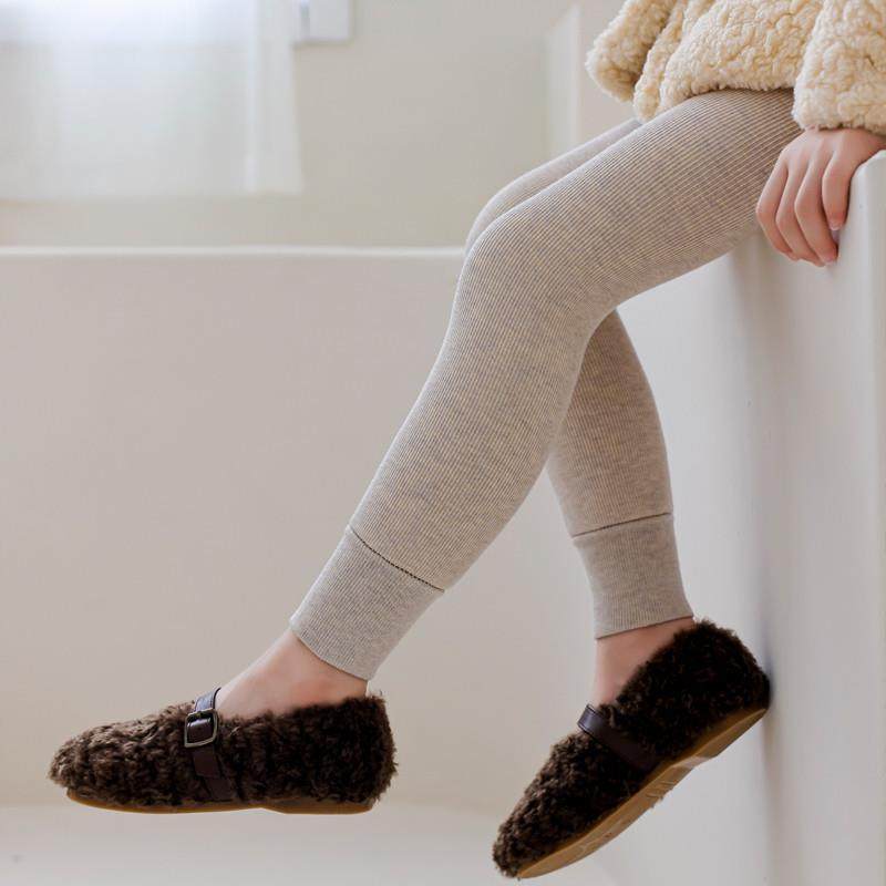 儿童打底裤加绒加厚秋冬季女童灰色九分裤不连脚外穿一体绒保暖裤,淘宝优惠券,粉丝福利购,淘宝优惠卷