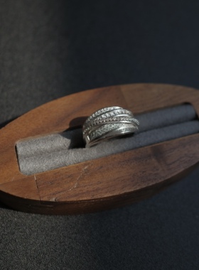 ZeroKo vintage重工中古风钻戒戒指小众设计感礼物粗手友好不褪色